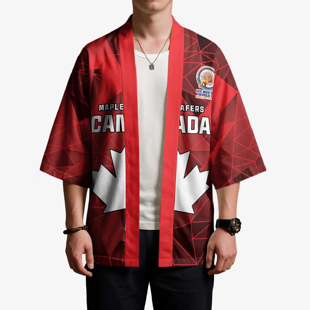 Custom Canada Cricket Spirit 2026 Kimono World T20 Edition - Wonder Print Shop