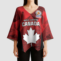 Custom Canada Cricket Spirit 2026 Kimono Sleeve Blouse World T20 Edition - Wonder Print Shop