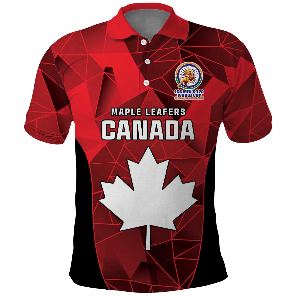 Custom Canada Cricket Spirit 2026 Polo Shirt World T20 Edition - Wonder Print Shop