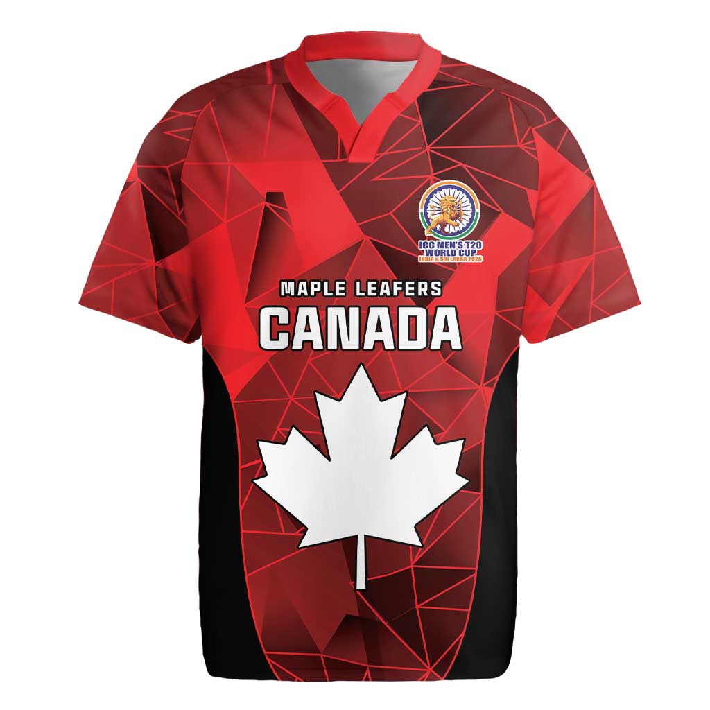 Custom Canada Cricket Spirit 2026 Rugby Jersey World T20 Edition - Wonder Print Shop