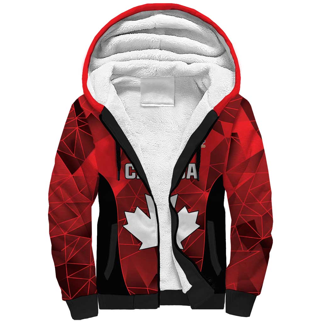 Custom Canada Cricket Spirit 2026 Sherpa Hoodie World T20 Edition - Wonder Print Shop