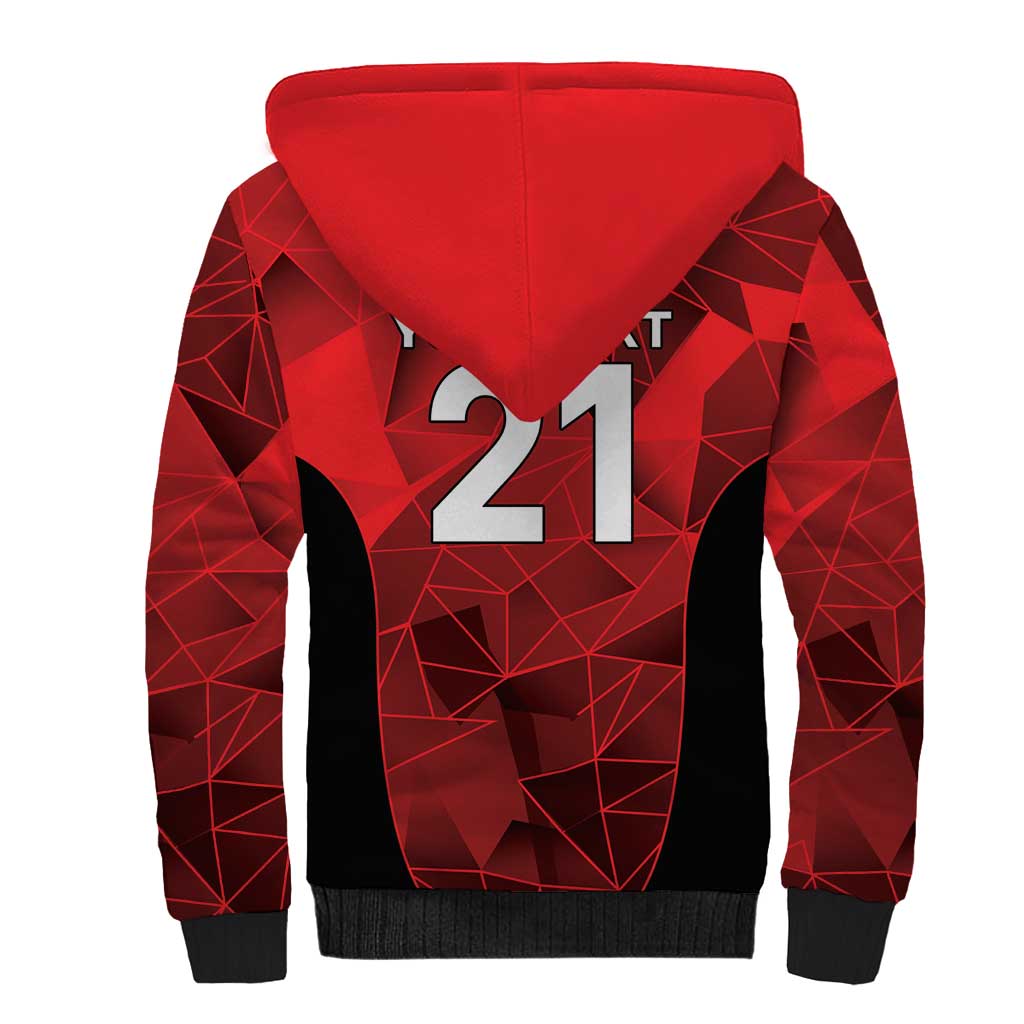 Custom Canada Cricket Spirit 2026 Sherpa Hoodie World T20 Edition - Wonder Print Shop