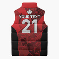 Custom Canada Cricket Spirit 2026 Sleeveless Puffer Jacket World T20 Edition - Wonder Print Shop