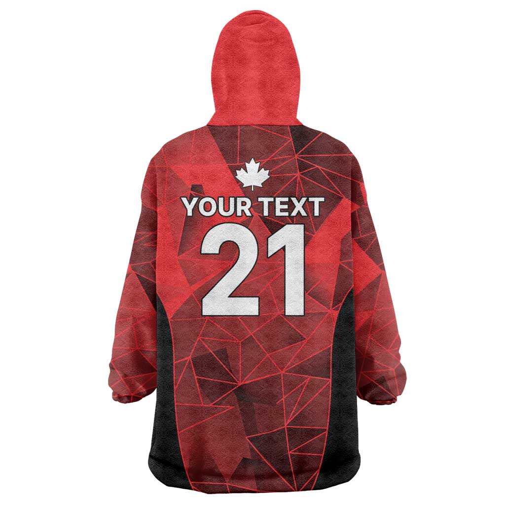 Custom Canada Cricket Spirit 2026 Wearable Blanket Hoodie World T20 Edition - Wonder Print Shop