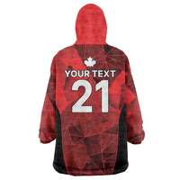 Custom Canada Cricket Spirit 2026 Wearable Blanket Hoodie World T20 Edition - Wonder Print Shop