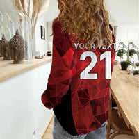 Custom Canada Cricket Spirit 2026 Women Casual Shirt World T20 Edition - Wonder Print Shop