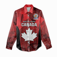 Custom Canada Cricket Spirit 2026 Women Casual Shirt World T20 Edition - Wonder Print Shop