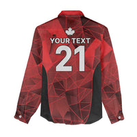 Custom Canada Cricket Spirit 2026 Women Casual Shirt World T20 Edition - Wonder Print Shop