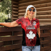 Custom Canada Cricket Spirit 2026 Women Polo Shirt World T20 Edition - Wonder Print Shop