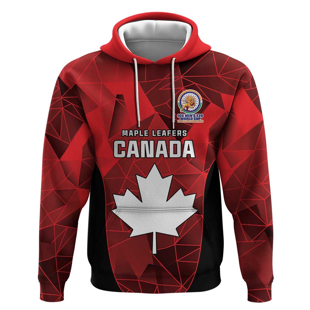 Custom Canada Cricket Spirit 2026 Zip Hoodie World T20 Edition - Wonder Print Shop