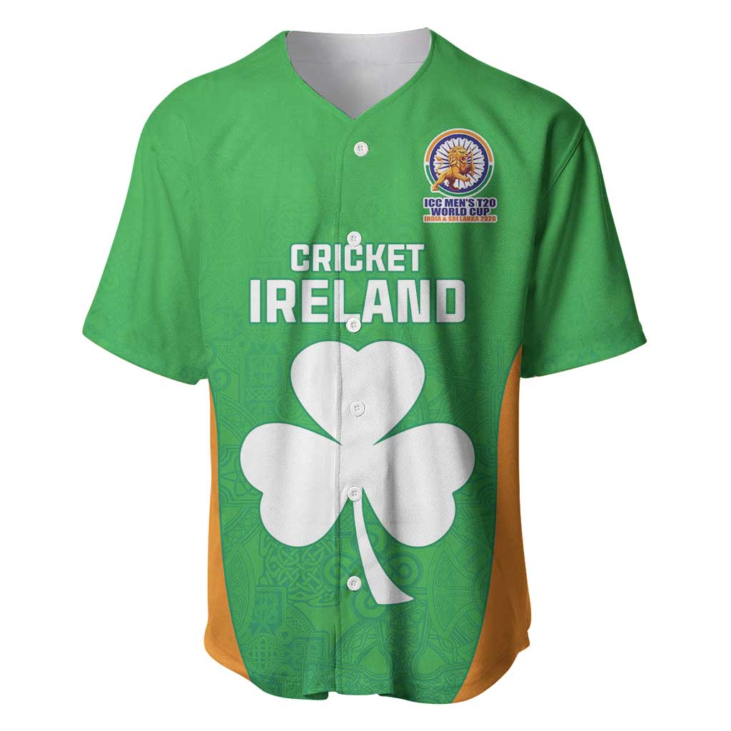 Custom Ireland Cricket Spirit 2026 Baseball Jersey World T20 Edition - Wonder Print Shop