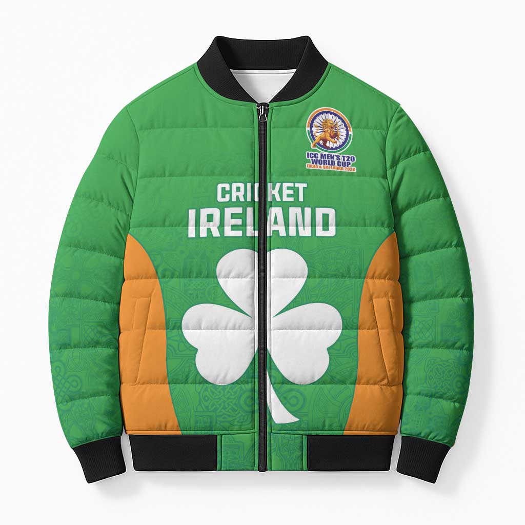 Custom Ireland Cricket Spirit 2026 Bomber Puffer Jacket World T20 Edition - Wonder Print Shop