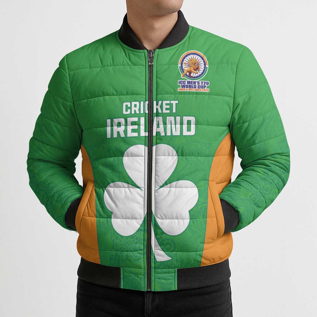 Custom Ireland Cricket Spirit 2026 Bomber Puffer Jacket World T20 Edition - Wonder Print Shop