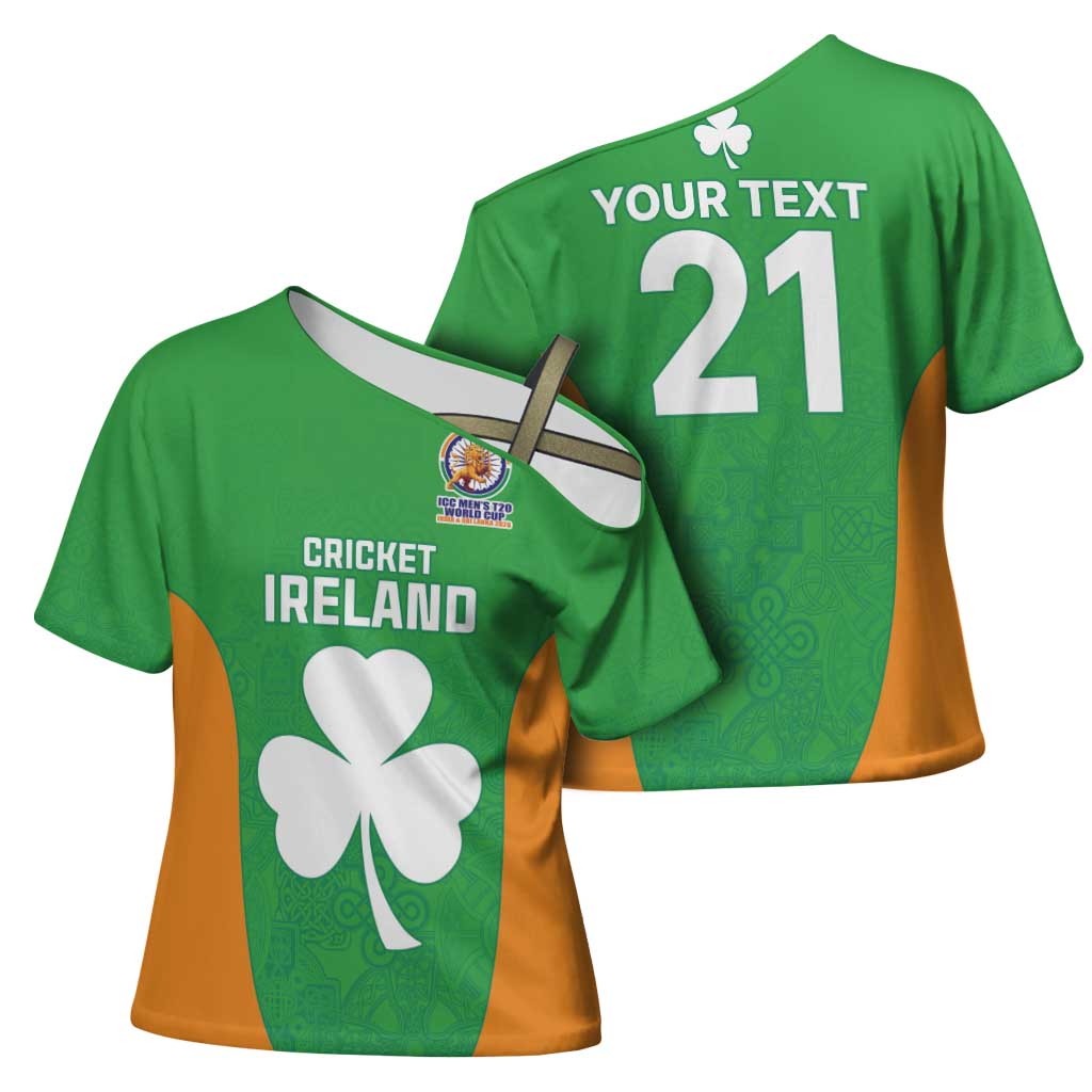 Custom Ireland Cricket Spirit 2026 Cross Shoulder Shirt World T20 Edition - Wonder Print Shop