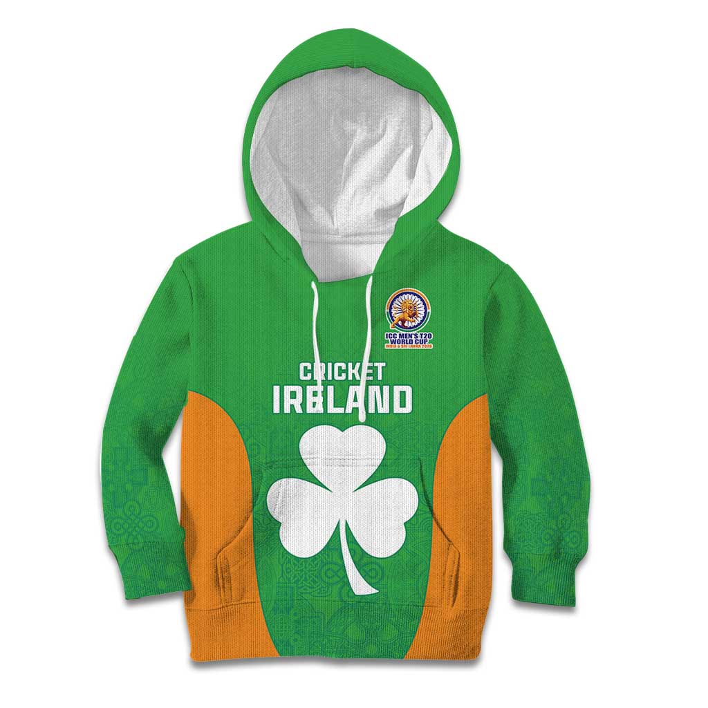 Custom Ireland Cricket Spirit 2026 Kid Hoodie World T20 Edition - Wonder Print Shop