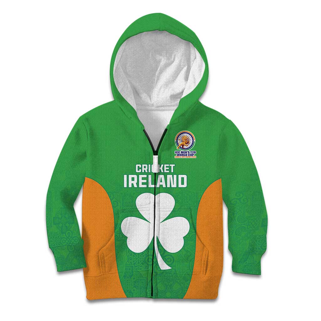 Custom Ireland Cricket Spirit 2026 Kid Hoodie World T20 Edition - Wonder Print Shop