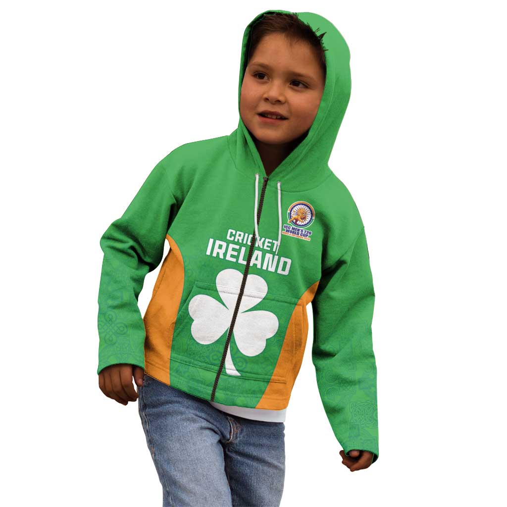 Custom Ireland Cricket Spirit 2026 Kid Hoodie World T20 Edition - Wonder Print Shop