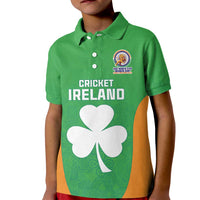 Custom Ireland Cricket Spirit 2026 Kid Polo Shirt World T20 Edition - Wonder Print Shop
