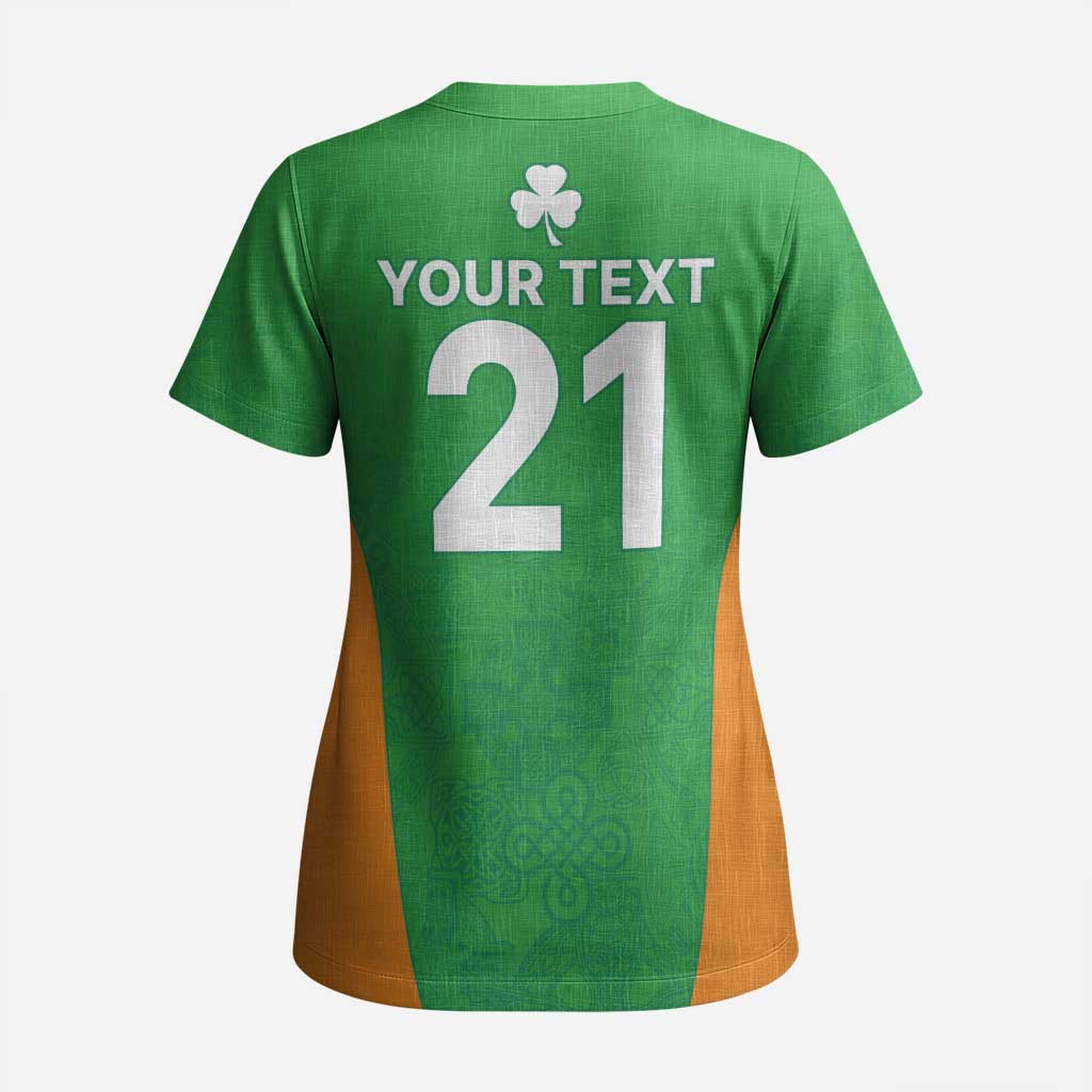 Custom Ireland Cricket Spirit 2026 Scrub Top World T20 Edition - Wonder Print Shop