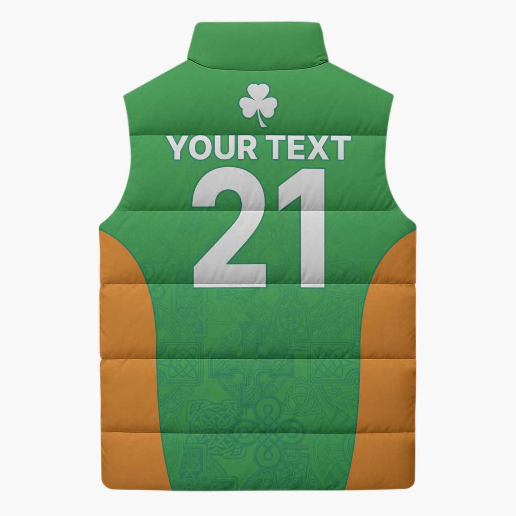 Custom Ireland Cricket Spirit 2026 Sleeveless Puffer Jacket World T20 Edition - Wonder Print Shop