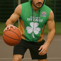 Custom Ireland Cricket Spirit 2026 Sleeveless Zip Hoodie World T20 Edition - Wonder Print Shop