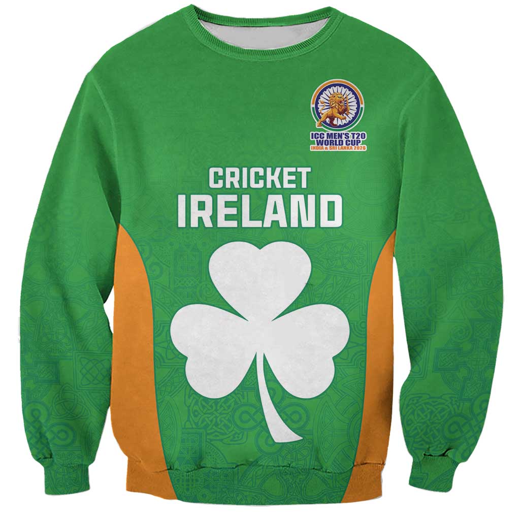 Custom Ireland Cricket Spirit 2026 Sweatshirt World T20 Edition - Wonder Print Shop