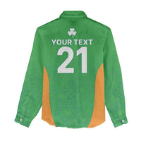 Custom Ireland Cricket Spirit 2026 Women Casual Shirt World T20 Edition - Wonder Print Shop