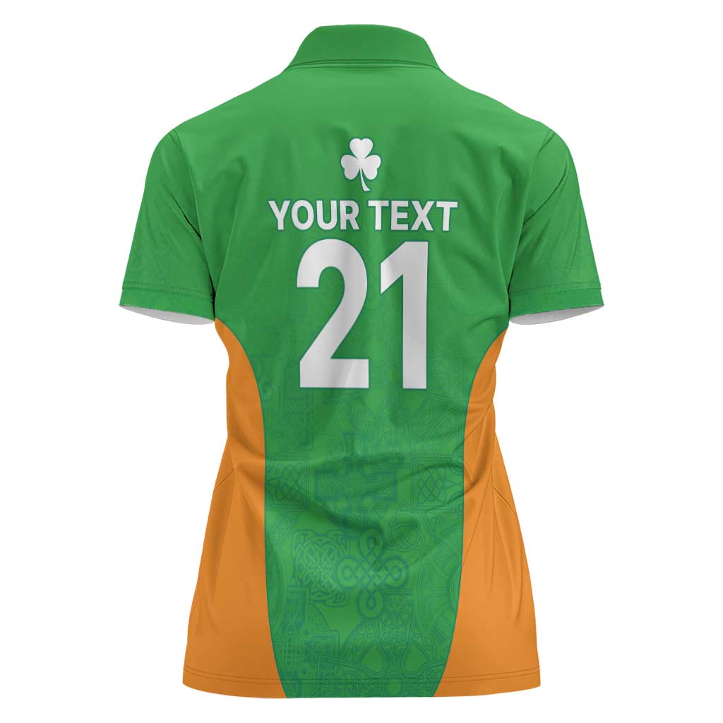 Custom Ireland Cricket Spirit 2026 Women Polo Shirt World T20 Edition - Wonder Print Shop