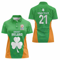 Custom Ireland Cricket Spirit 2026 Women Polo Shirt World T20 Edition - Wonder Print Shop