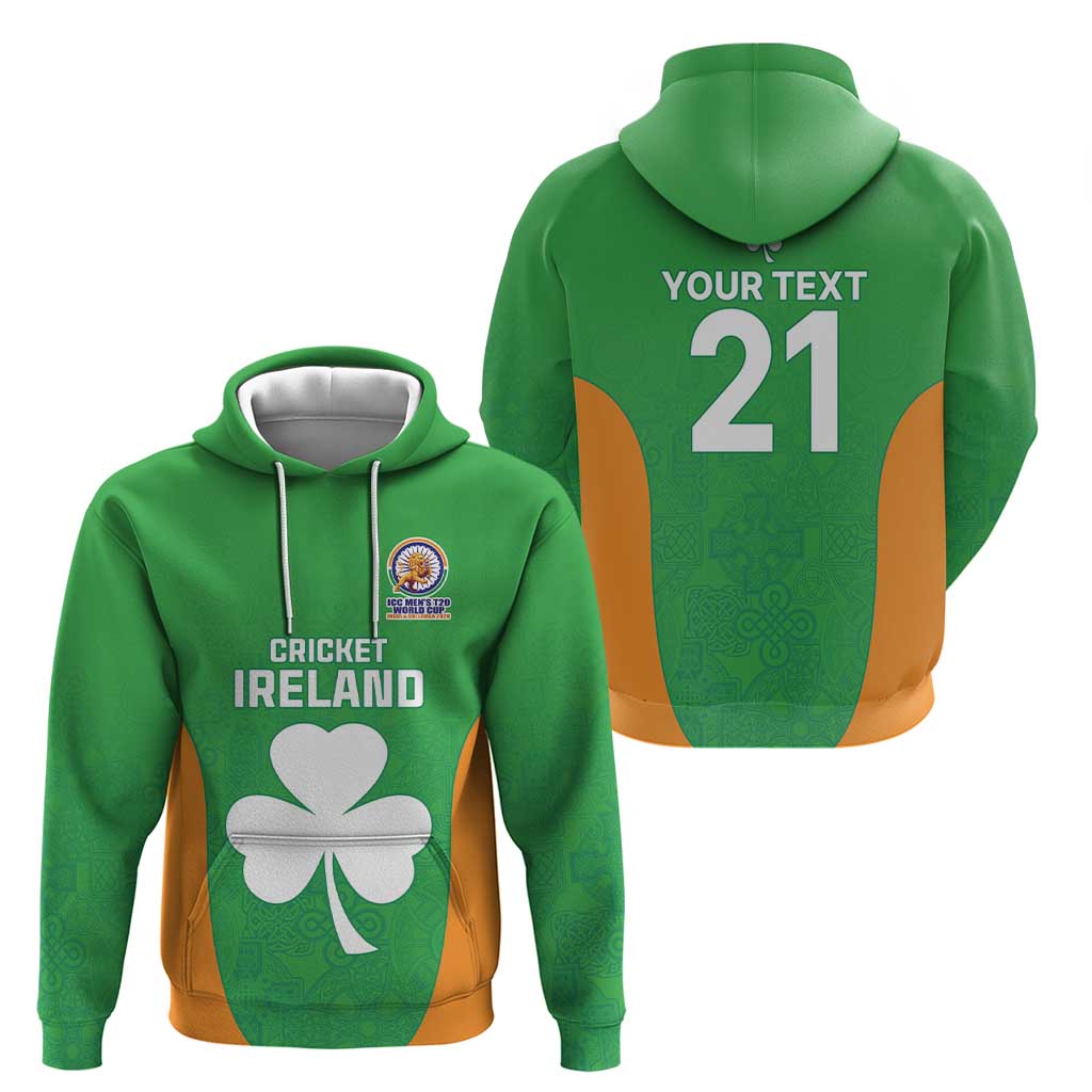 Custom Ireland Cricket Spirit 2026 Zip Hoodie World T20 Edition - Wonder Print Shop