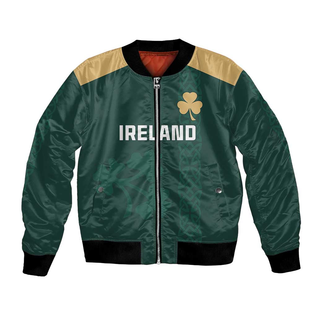 Custom Ireland World Cup Retro 2024 Bomber Jacket - Wonder Print Shop