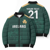 Custom Ireland World Cup Retro 2024 Bomber Puffer Jacket - Wonder Print Shop