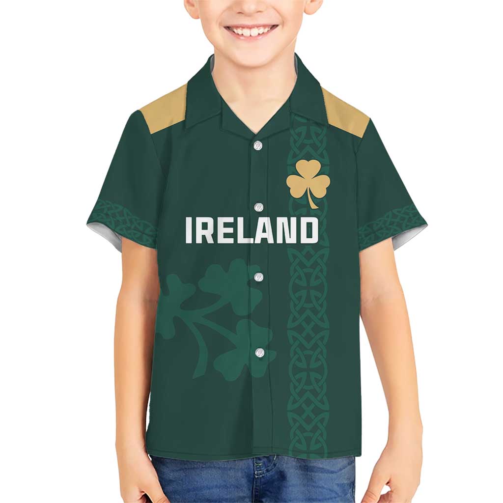 Custom Ireland World Cup Retro 2024 Kid Hawaiian Shirt - Wonder Print Shop