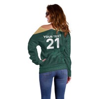 Custom Ireland World Cup Retro 2024 Off Shoulder Sweater - Wonder Print Shop