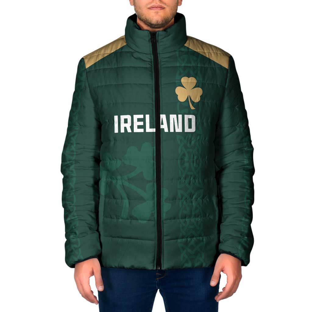 Custom Ireland World Cup Retro 2024 Padded Jacket - Wonder Print Shop