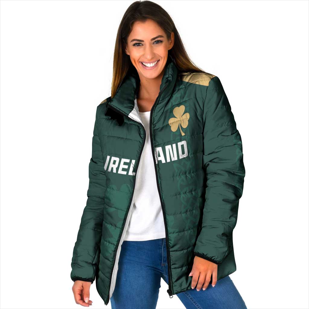 Custom Ireland World Cup Retro 2024 Padded Jacket - Wonder Print Shop
