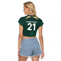Custom Ireland World Cup Retro 2024 Raglan Cropped T Shirt - Wonder Print Shop