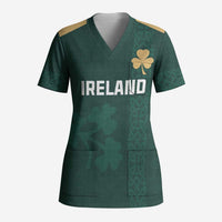 Custom Ireland World Cup Retro 2024 Scrub Top - Wonder Print Shop