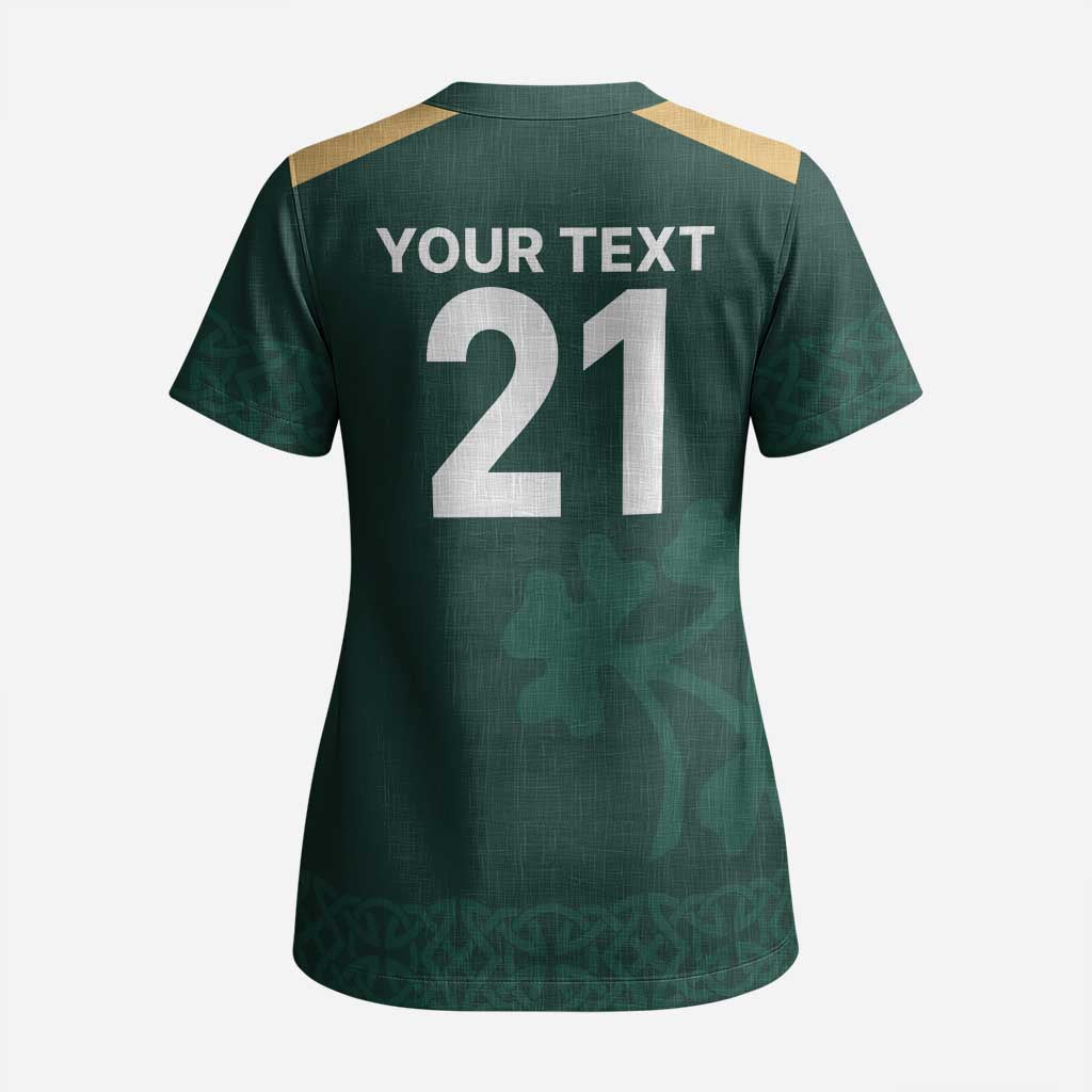 Custom Ireland World Cup Retro 2024 Scrub Top - Wonder Print Shop
