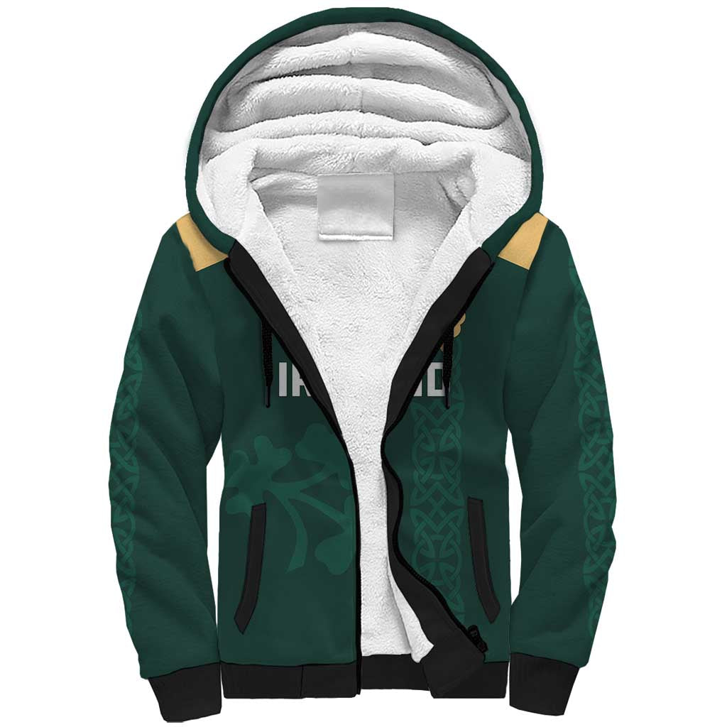 Custom Ireland World Cup Retro 2024 Sherpa Hoodie - Wonder Print Shop