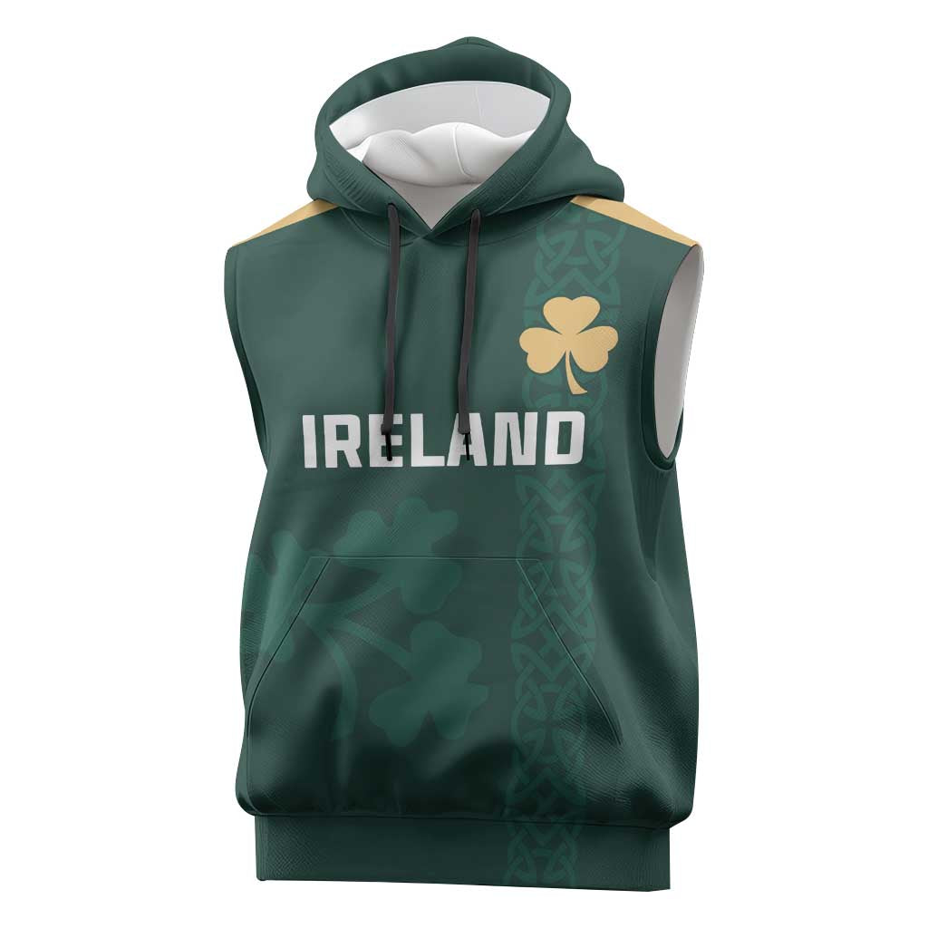 Custom Ireland World Cup Retro 2024 Sleeveless Hoodie - Wonder Print Shop