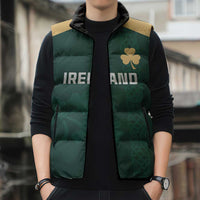 Custom Ireland World Cup Retro 2024 Sleeveless Puffer Jacket - Wonder Print Shop