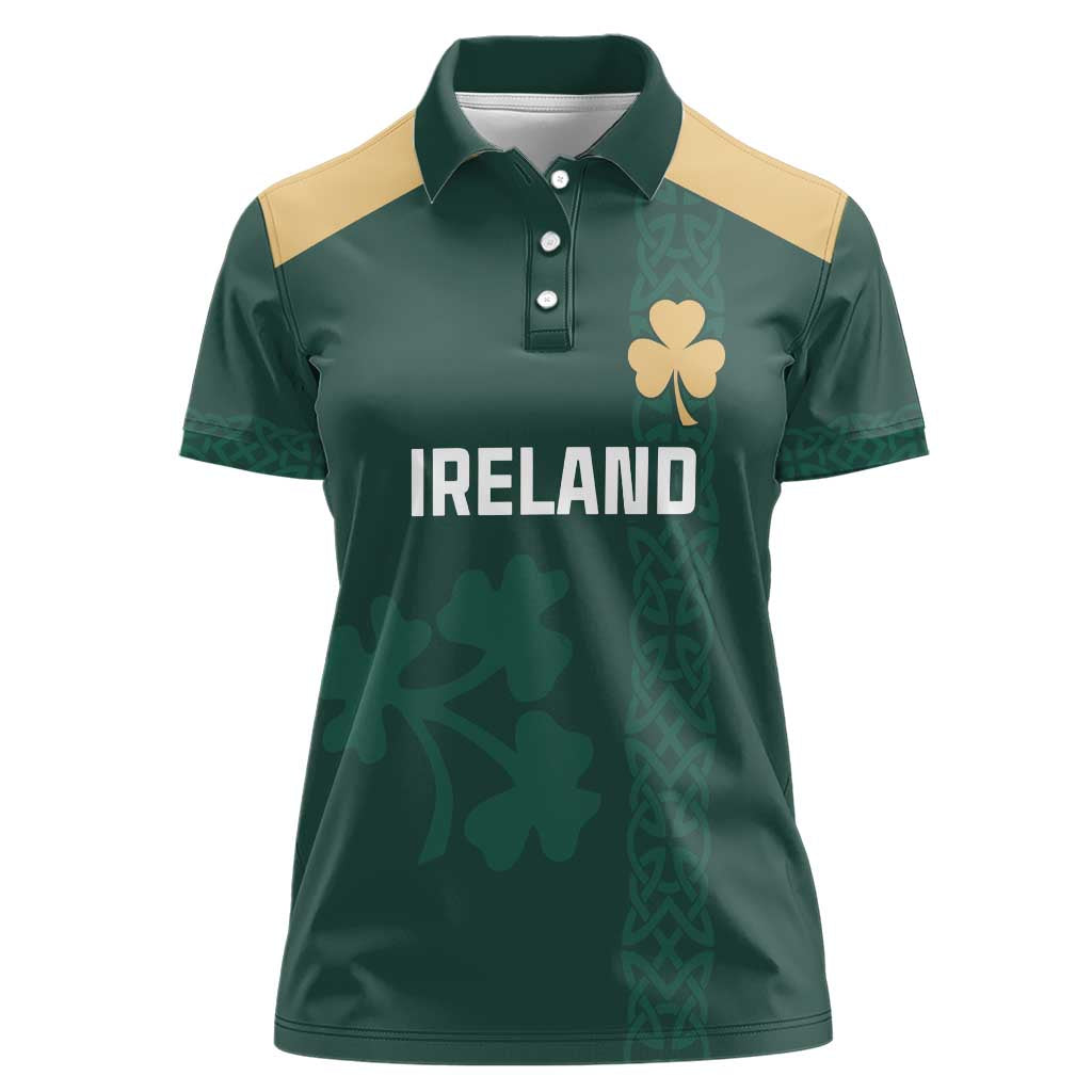 Custom Ireland World Cup Retro 2024 Women Polo Shirt - Wonder Print Shop