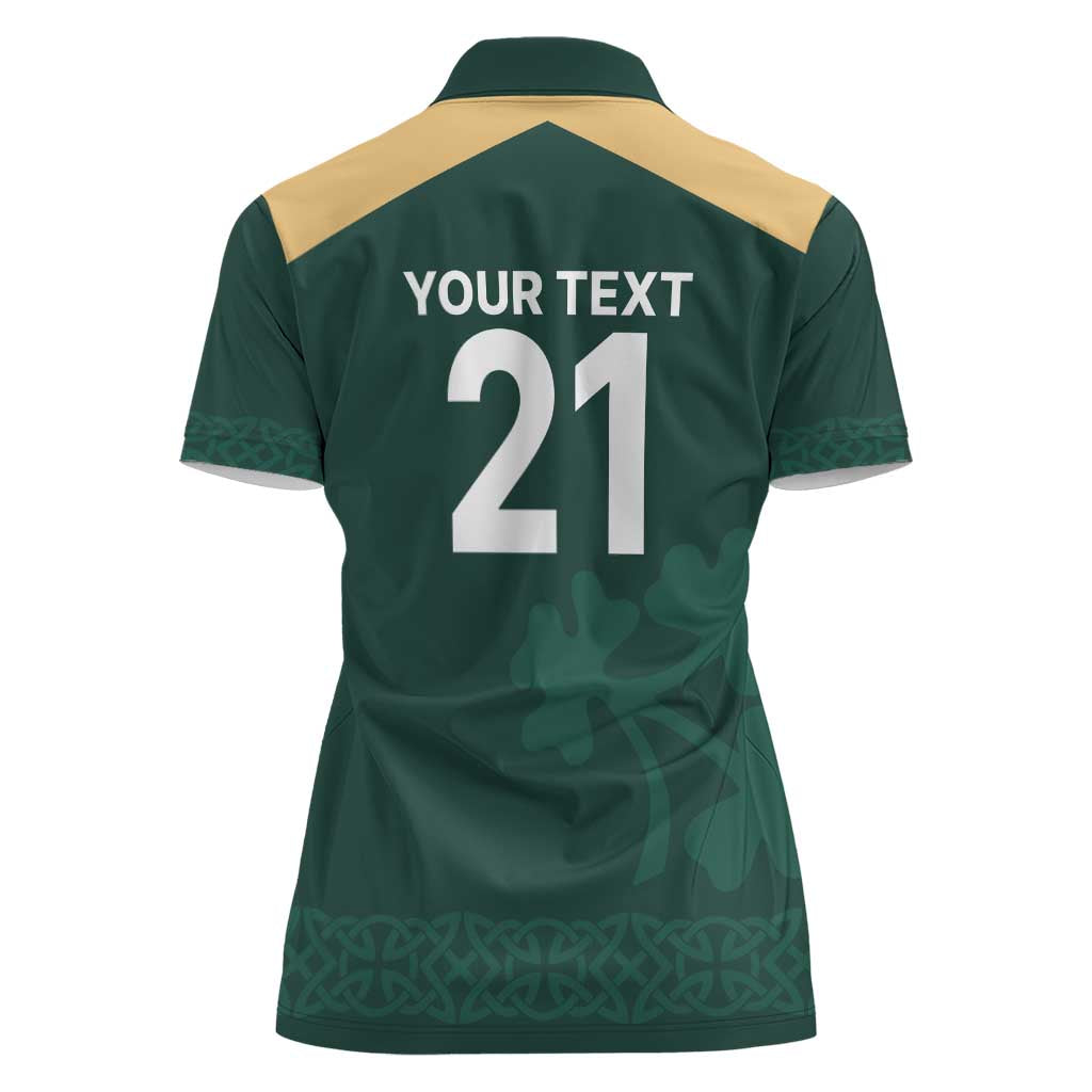 Custom Ireland World Cup Retro 2024 Women Polo Shirt - Wonder Print Shop