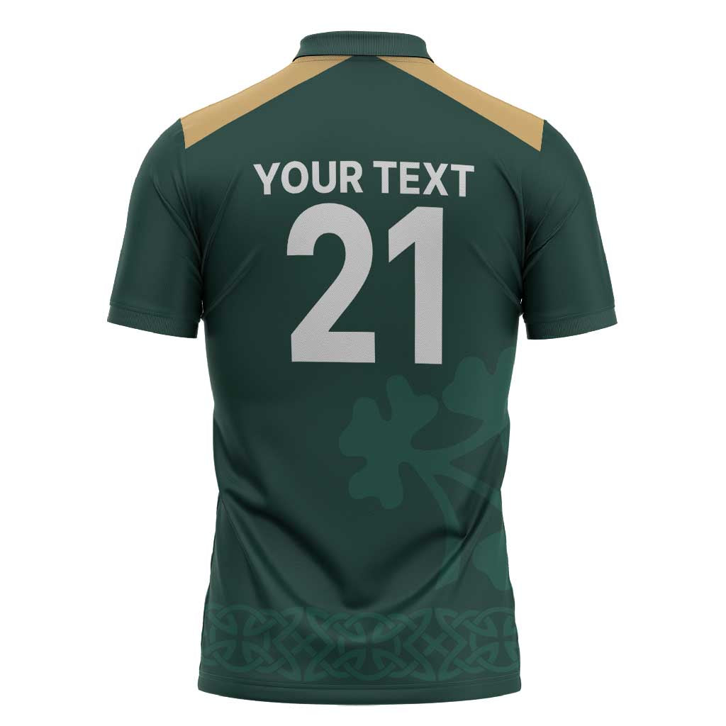 Custom Ireland World Cup Retro 2024 Zipper Polo Shirt - Wonder Print Shop