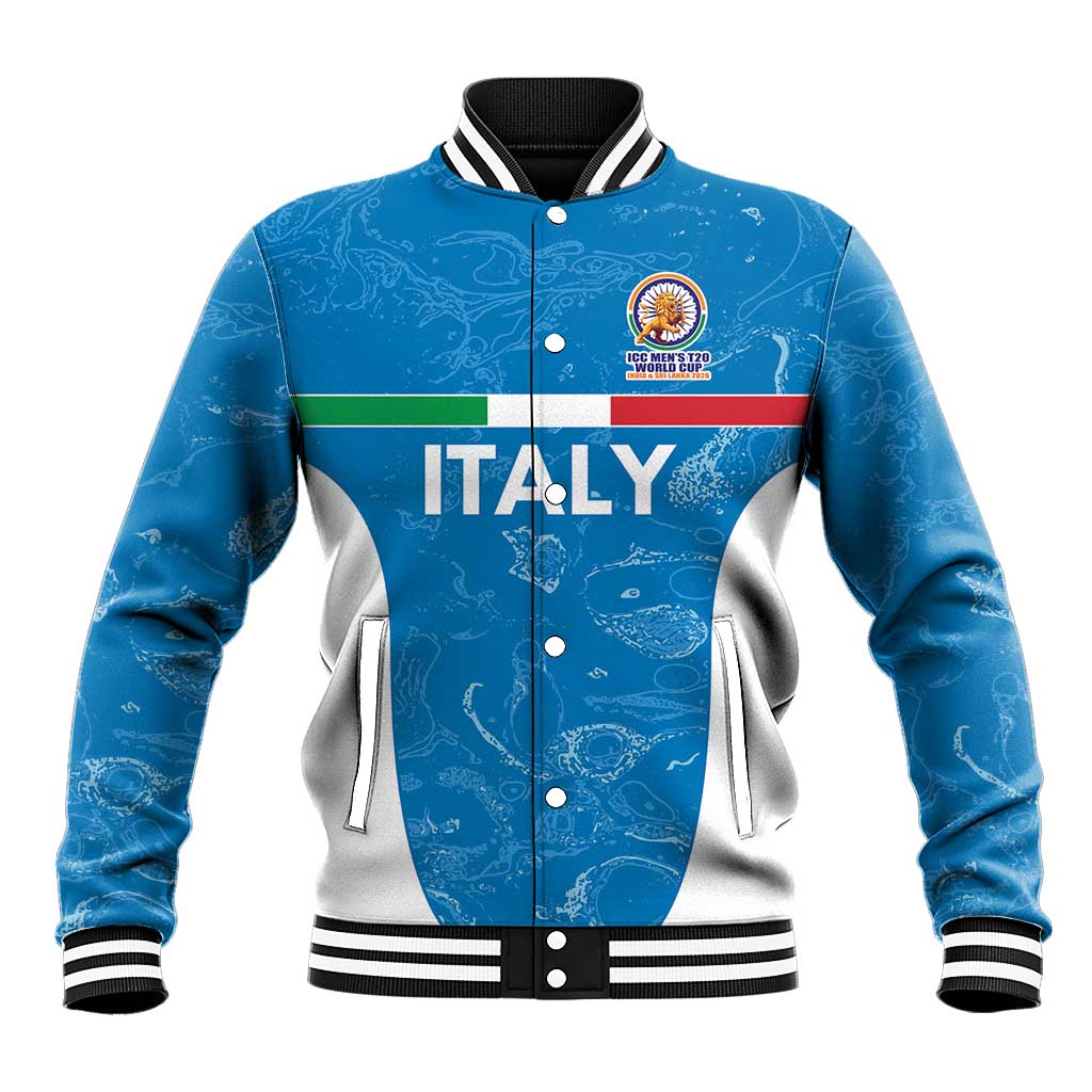 Custom Italy Cricket Spirit 2026 Baseball Jacket World T20 Edition - Wonder Print Shop