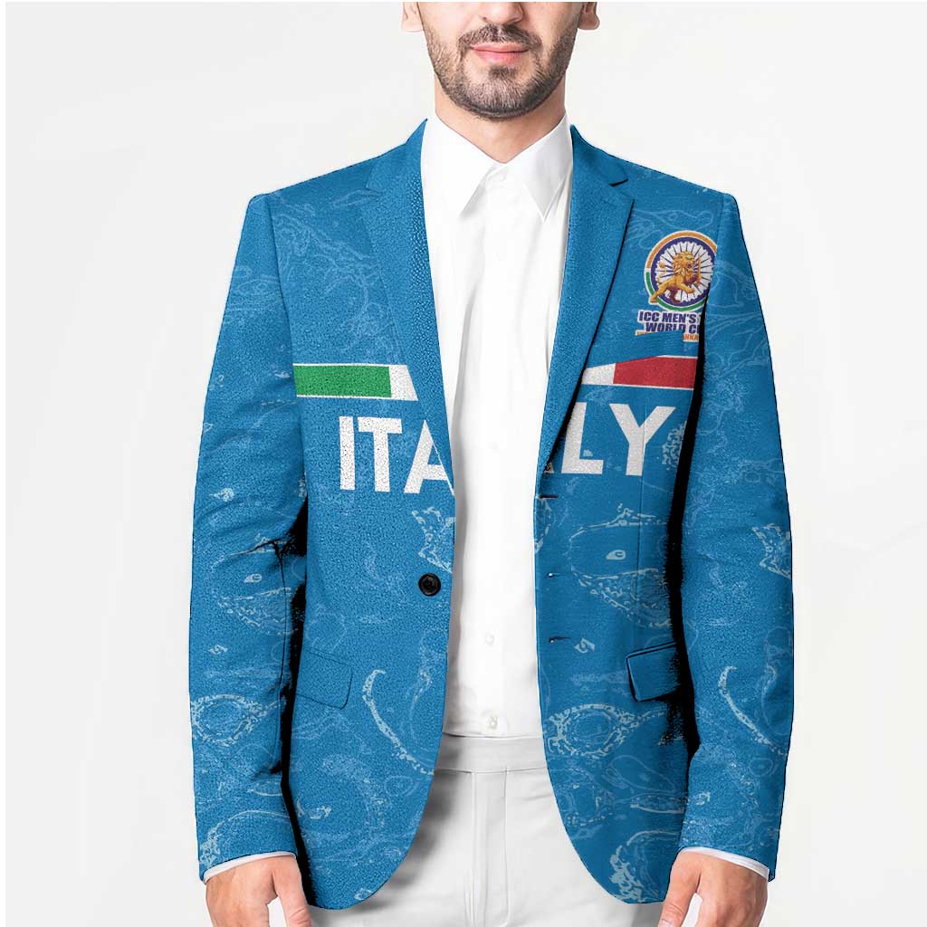 Custom Italy Cricket Spirit 2026 Blazer World T20 Edition - Wonder Print Shop