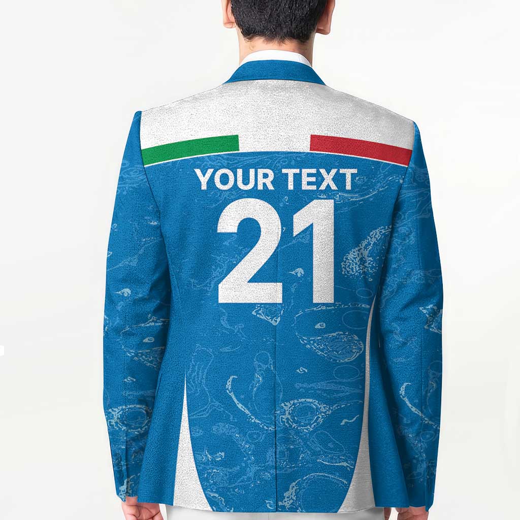 Custom Italy Cricket Spirit 2026 Blazer World T20 Edition - Wonder Print Shop