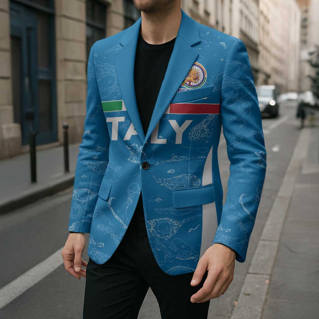 Custom Italy Cricket Spirit 2026 Blazer World T20 Edition - Wonder Print Shop