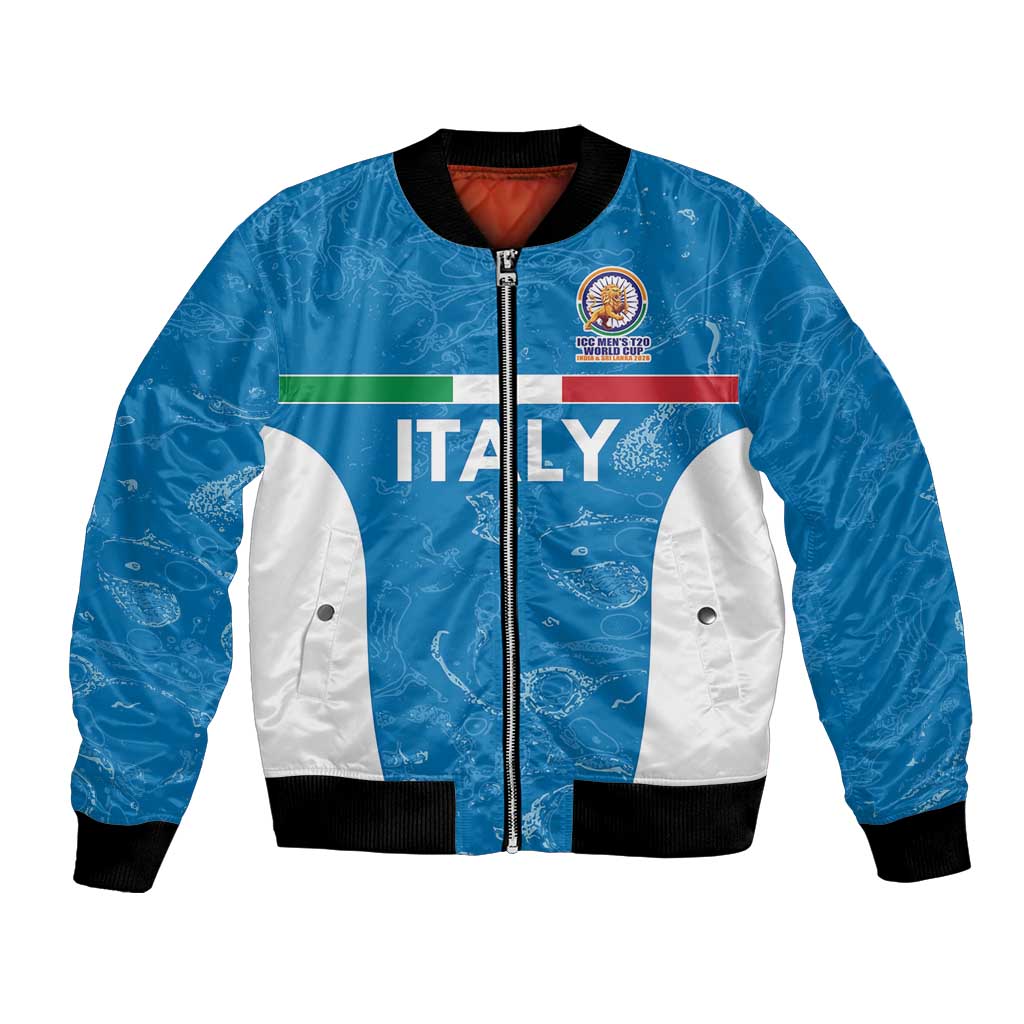 Custom Italy Cricket Spirit 2026 Bomber Jacket World T20 Edition - Wonder Print Shop